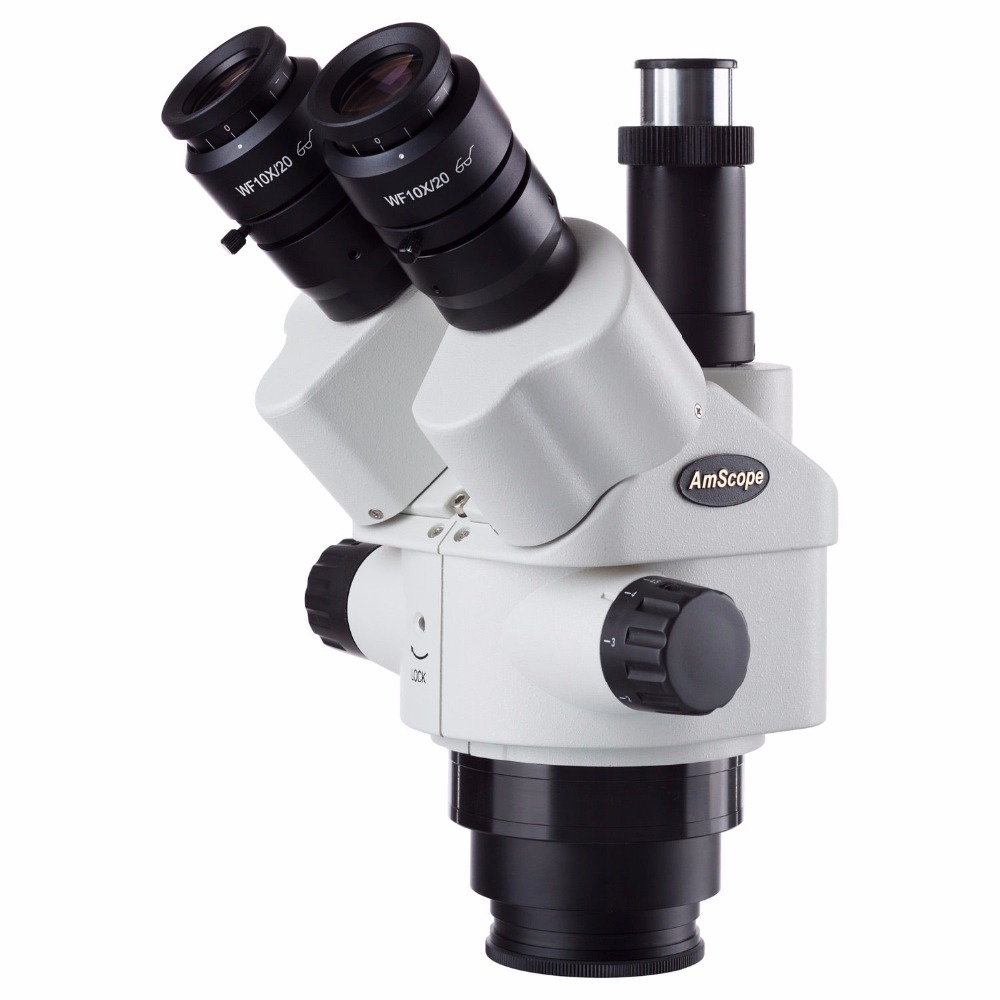 Amscope Microscope Stereo 7X-45X - Microscopio Estéreo con Zoom Trinocular Simul