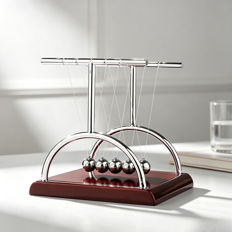 Newton Cradle Large - Cuna de Newton con bolas de