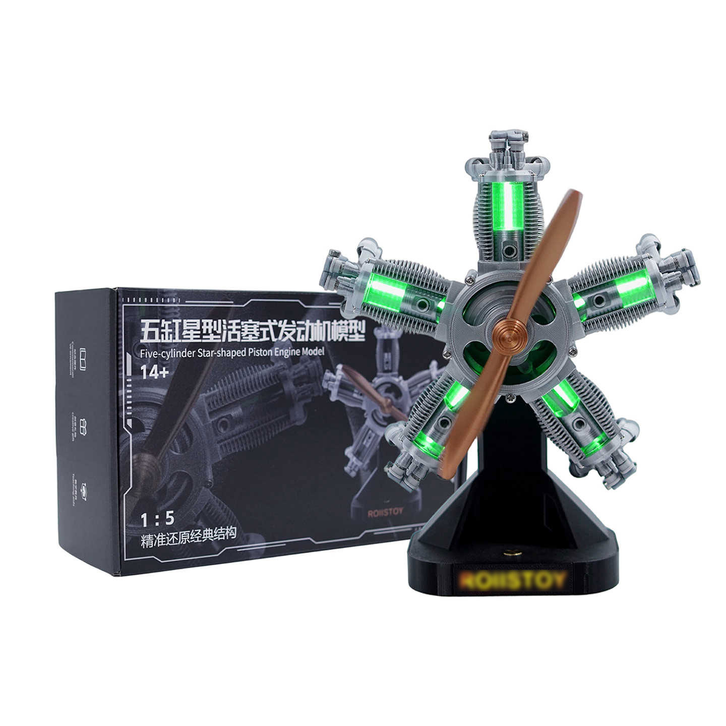 Modelo de Motor Radial de 5 Ci - Science And Hobby reseña y precio